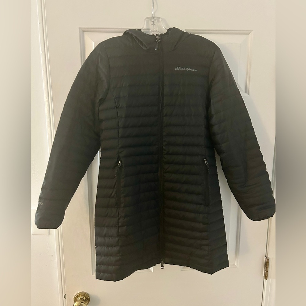 Eddie Bauer Black Microlight Traveler Down Parka XS